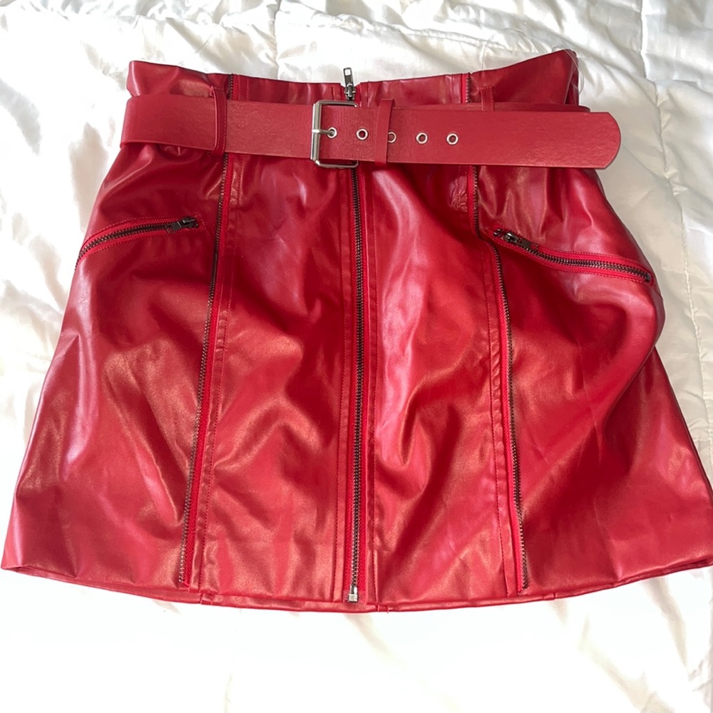 Leather skirt